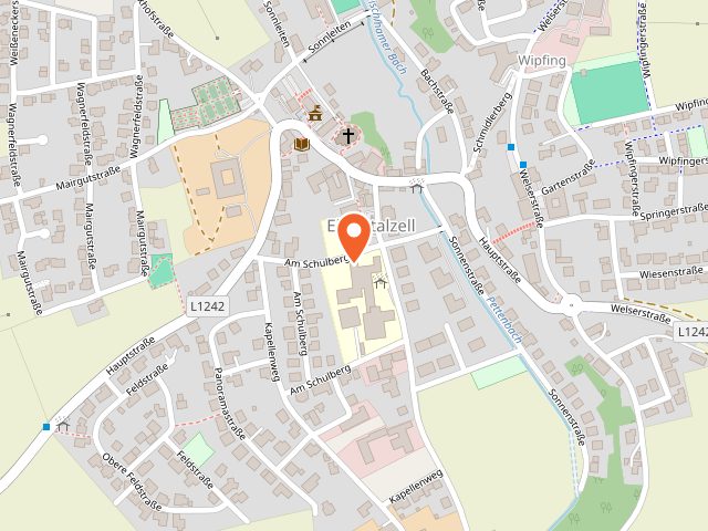 Karte: Sporthalle Volksschule Eberstalzell, Am Schulberg 2, 4653 Eberstalzell